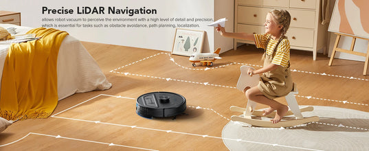 Lubluelu L20Max Self-Emptying 3-in-1 Robot Vacuum Mop - 6000Pa Suction LiDAR Navigation Large Dust Bag Hands-Free 120min Runtime DSers