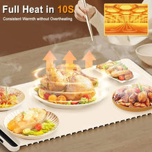 Foldable Food Warmer Electric Warming Tray Food Warming Mat Electric Warming Pad for Food Portable Silicone Foods Warmer Plate VELNIX