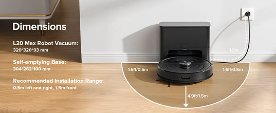 Lubluelu L20Max Self-Emptying 3-in-1 Robot Vacuum Mop - 6000Pa Suction LiDAR Navigation Large Dust Bag Hands-Free 120min Runtime DSers