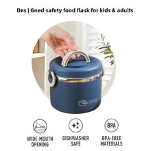 304 Stainless Steel Lunch Box 2 Layer Double Wall Thermal Food Jar, Insulated Bento Box Leakproof Lunch Container with lunch Bag VELNIX