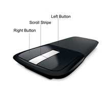 Wireless Bluetooth Mouse Foldable Arc Touch Mouse Ergonomic Slim Folding PC Mice USB Optical Computer Mause For Macbook Laptop VELNIX