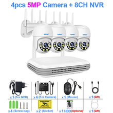 Smar 8CH NVR 5MP Wireless Camera Kit Ai Humman Detect Outdoor 3MP PTZ WiFi Night Vision CCTV Security Surveillance System ICsee VELNIX
