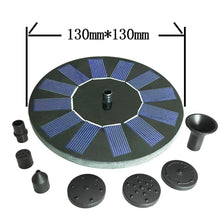13cm Solar Powered Floating Bird Bath Water Fountain Outdoor Pond Pool Garden Patio With 4 Nozzles Water Pool Pond Decor VELNIX