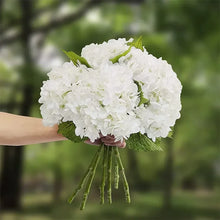 Hydrangea Artificial Flowers Real Touch Latex 19 Inch Large Hydrangea for Home Decoration Bridal Bouquet Wedding 49cm  Decor VELNIX