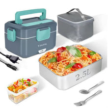 TINSOL New 3.5L Electric Heated Lunch Box No Water Refillable Food Heated Lunch Box Car Work Lunch Heater 90W Fast Heating VELNIX