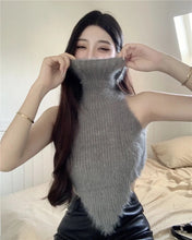 Sexy Tanks Women Knitted Hot Chic Backless Turtleneck Short Sleeveless Off Shoulder Popular Streetwear Corrugated Edge Female VELNIX