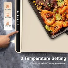 Foldable Food Warmer Electric Warming Tray Food Warming Mat Electric Warming Pad for Food Portable Silicone Foods Warmer Plate VELNIX