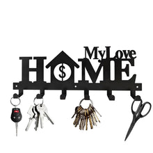 Decorative Metal Key Holder, Wall Mounted key hooks for home Hanging Artwork Storage Rack Metal Wall Hanging Iron Art Artwork VELNIX