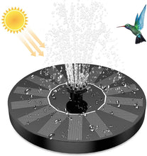 1.5W Solar Fountain Pump, with 6 nozzles Solar Bird Bath Fountain, Water Pump Floating Fountains Suitable for Ponds VELNIX