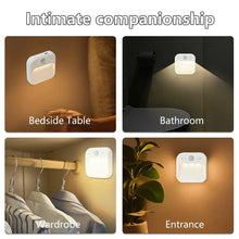 PIR Motion Sensor LED Night Light USB Rechargeable Night Lamp for Bedroom Staircase Hallway Wardrobe Closet Cabinet Lighting VELNIX