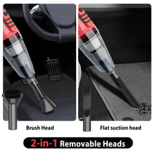 120W Cordless Vacuum Cleaner for Car, 5500Pa Suction, 2-IN-1 Handheld Car Vacuum Cleaner for Carpet, with 21V 2.2Ah Battery VELNIX