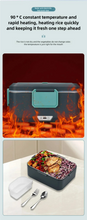 TINSOL New 3.5L Electric Heated Lunch Box No Water Refillable Food Heated Lunch Box Car Work Lunch Heater 90W Fast Heating VELNIX