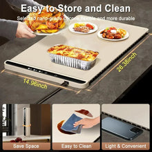 Foldable Food Warmer Electric Warming Tray Food Warming Mat Electric Warming Pad for Food Portable Silicone Foods Warmer Plate VELNIX