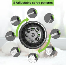 Dog Shower Sprayer 8 in 1 Pet Bath Cleaning Cat Dog Shower Gun High-pressure Hose Nozzle Foam Garden Car Animal Dog Wash Tool VELNIX