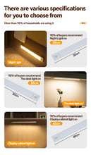 5V  Type-C USB Rechargeable LED Motion Sensor Light Bar for Kitchen Cabinet Wardrobe Bathroom Closet Lighting VELNIX