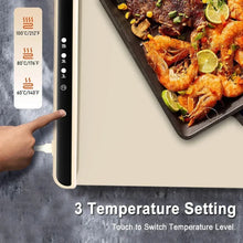 Foldable Food Warmer Electric Warming Tray Food Warming Mat Electric Warming Pad for Food Portable Silicone Foods Warmer Plate VELNIX