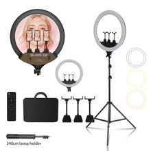 SH Upgrade 18inch Ring Light  Selfie LED Video Lamp With Tripod Stand Phone Clip For YouTube Live Light Photo Photography Studio VELNIX