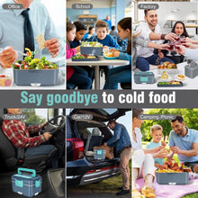 TINSOL New 3.5L Electric Heated Lunch Box No Water Refillable Food Heated Lunch Box Car Work Lunch Heater 90W Fast Heating VELNIX