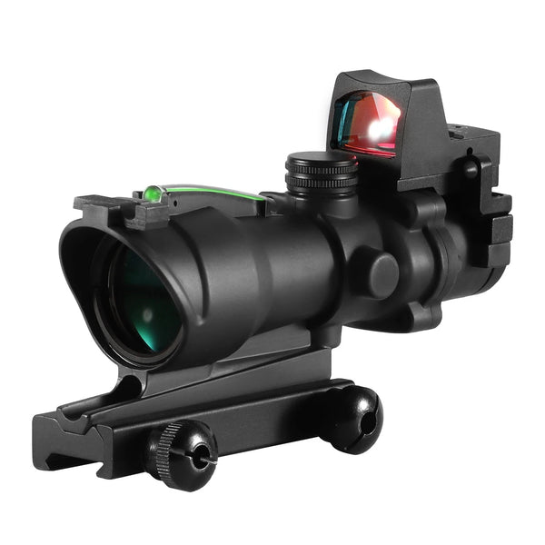 Adjustable 4x32 Red Dot 1x  4x Scope  Red Dot Tactical Scope 20mm Rail Scope for Hunting VELNIX