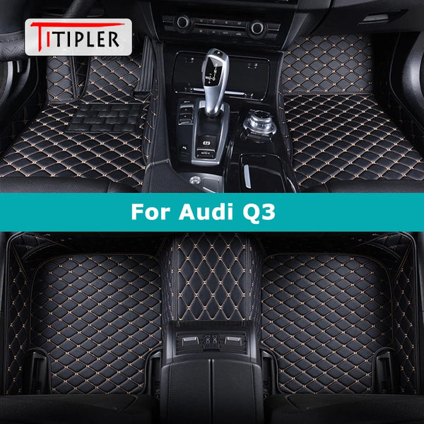 TITIPLER Custom Car Floor Mats For Audi Q3 Auto Carpets Foot Coche Accessorie VELNIX