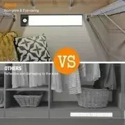 Intelligent Cabinet Light Human Body Induction Light Magnetic Suction Bedroom Bedside Wardrobe Charging Long Strip Night Light VELNIX
