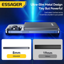 Essager Thin Wireless Power Bank Magnetic 20W 5000mAh Portable Fast Charging External Battery for Magsafe For iPhone 17 16 15 14 VELNIX