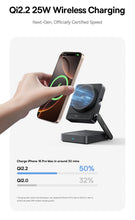 Baseus 3 in 1 Magnetic Wireless Charger Qi2.2 25W Fast Charging For iPhone 17 16 15 14 Apple Watch Earbuds AirPods Pro iWatch VELNIX