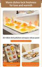 TINSOL Food Warmer Pad Foldable Silicone Heating Pad Portable Meal Cart Insulation Pad 8-Level Temperature Adjustment VELNIX