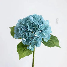 Hydrangea Artificial Flowers Real Touch Latex 19 Inch Large Hydrangea for Home Decoration Bridal Bouquet Wedding 49cm  Decor VELNIX
