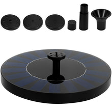 Floating Solar Fountain Pump with 6 Nozzles, Solar Powered Bird Bath Water Fountain for Garden Patio Pond Pool Outdoor Decor VELNIX