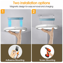 2PCS LED Motion Sensor Ceiling Light with Remote, USB Rechargeable Dimmable Magnetic Wall Lamp for Bedroom Bedside Study Room VELNIX