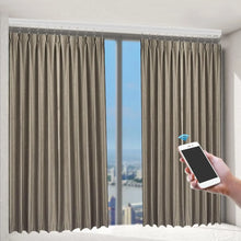 Electric Intelligent Curtain Rail, 2.16-4.2 m Curtain Rail w/Remote Control, App Control, Voice Control w/Timer, Memory Function VELNIX
