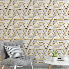 45cm geometric self-adhesive wallpaper decoration waterproof and stain resistant Ins style bedroom e-sports room wallpaper VELNIX