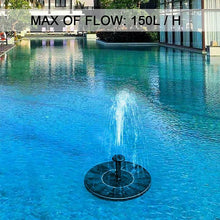 Floating Solar Fountain Pump with 6 Nozzles, Solar Powered Bird Bath Water Fountain for Garden Patio Pond Pool Outdoor Decor VELNIX
