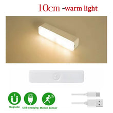 Intelligent Cabinet Light Human Body Induction Light Magnetic Suction Bedroom Bedside Wardrobe Charging Long Strip Night Light VELNIX
