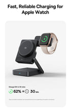 Baseus 3 in 1 Magnetic Wireless Charger Qi2.2 25W Fast Charging For iPhone 17 16 15 14 Apple Watch Earbuds AirPods Pro iWatch VELNIX