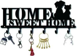 Decorative Metal Key Holder, Wall Mounted key hooks for home Hanging Artwork Storage Rack Metal Wall Hanging Iron Art Artwork VELNIX