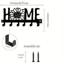 Decorative Metal Key Holder, Wall Mounted key hooks for home Hanging Artwork Storage Rack Metal Wall Hanging Iron Art Artwork VELNIX