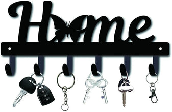 Decorative Metal Key Holder, Wall Mounted key hooks for home Hanging Artwork Storage Rack Metal Wall Hanging Iron Art Artwork VELNIX