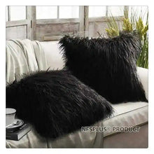 Plush Decorative Pillow Covers Pillowcase 18x18 inch Black White Red Green Purple Grey 45x45cm Throw Pillow Sofa Cushion Cover VELNIX
