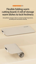 TINSOL Food Warmer Pad Foldable Silicone Heating Pad Portable Meal Cart Insulation Pad 8-Level Temperature Adjustment VELNIX