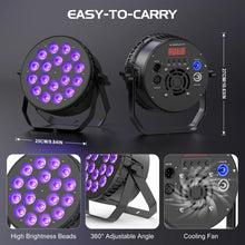 U'King 4PCS 18X8W RGBW LED Par Light DMX512 Disco Light 4IN1 LED Stage Light Effect DJ Equipment for Wedding Bar KTV Party VELNIX