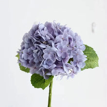 Hydrangea Artificial Flowers Real Touch Latex 19 Inch Large Hydrangea for Home Decoration Bridal Bouquet Wedding 49cm  Decor VELNIX