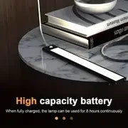 Intelligent Cabinet Light Human Body Induction Light Magnetic Suction Bedroom Bedside Wardrobe Charging Long Strip Night Light VELNIX