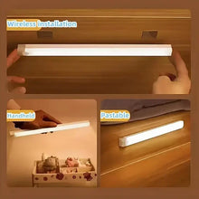 Intelligent Cabinet Light Human Body Induction Light Magnetic Suction Bedroom Bedside Wardrobe Charging Long Strip Night Light VELNIX