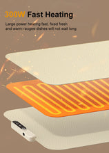 Electric Food Warmer Mat Foldable Silicone Warming Tray Portable 6 Tem Setting Full Surface Fast Heating Food Warmer Plate VELNIX