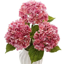 Hydrangea Artificial Flowers Real Touch Latex 19 Inch Large Hydrangea for Home Decoration Bridal Bouquet Wedding 49cm  Decor VELNIX