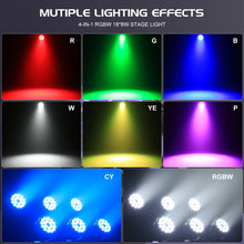 U'King 4PCS 18X8W RGBW LED Par Light DMX512 Disco Light 4IN1 LED Stage Light Effect DJ Equipment for Wedding Bar KTV Party VELNIX