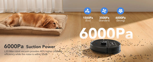 Lubluelu L20Max Self-Emptying 3-in-1 Robot Vacuum Mop - 6000Pa Suction LiDAR Navigation Large Dust Bag Hands-Free 120min Runtime DSers
