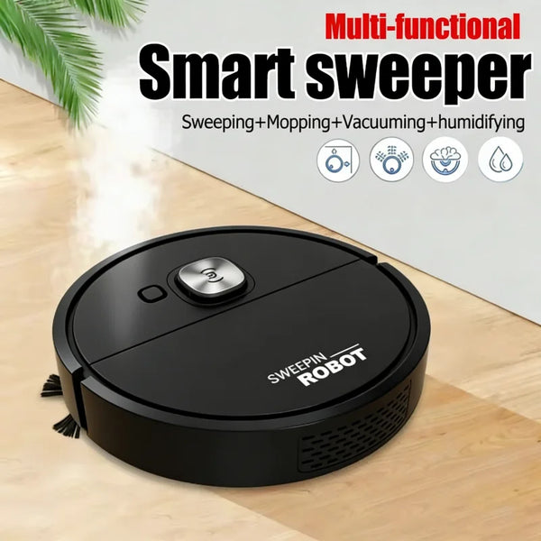 Mini Vacuum Cleaner 3-in-1 Robot Vacuum Cleaner Intelligent Sweeping Robot Household Dust Sweeping Mopping for Home Floor Carpet VELNIX